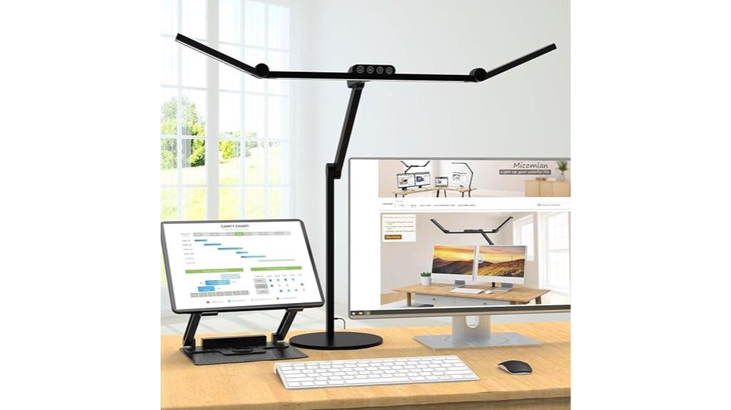 desk lamp with atmosphere lighting