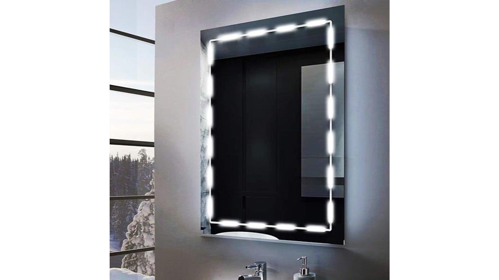 dimmable vanity mirror lights