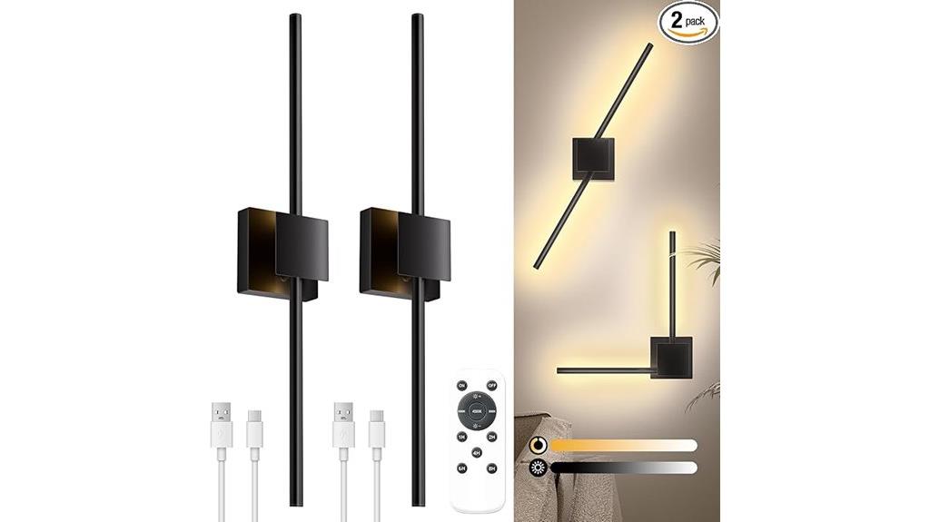 dimmable wireless wall sconces