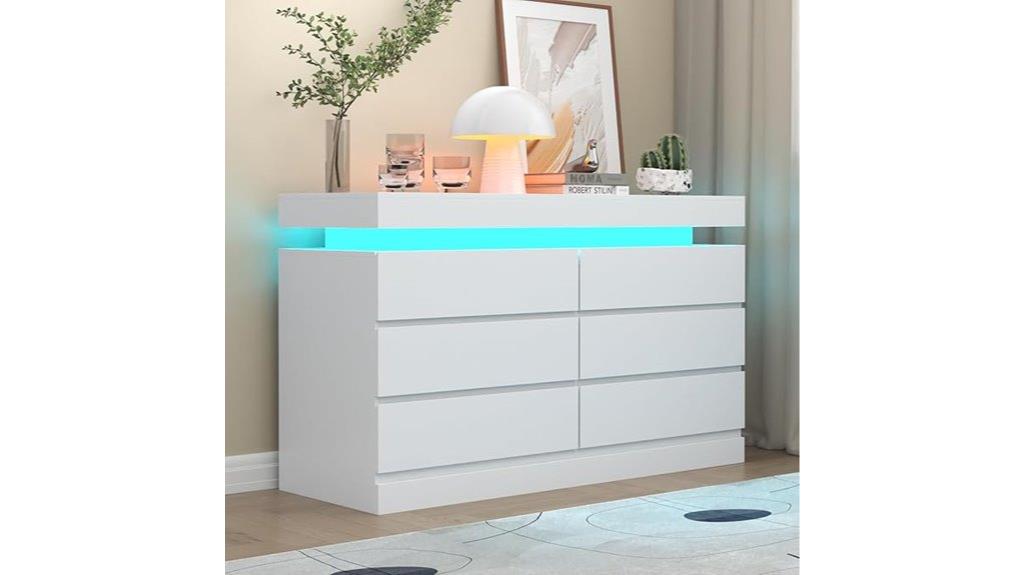 dresser with outlets