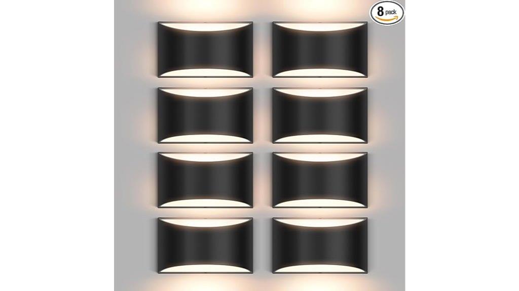 eight modern led wall sconces