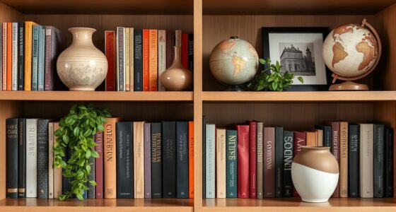 elegant bookshelf styling tips