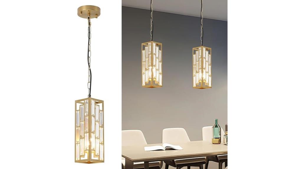 elegant crystal mini pendants