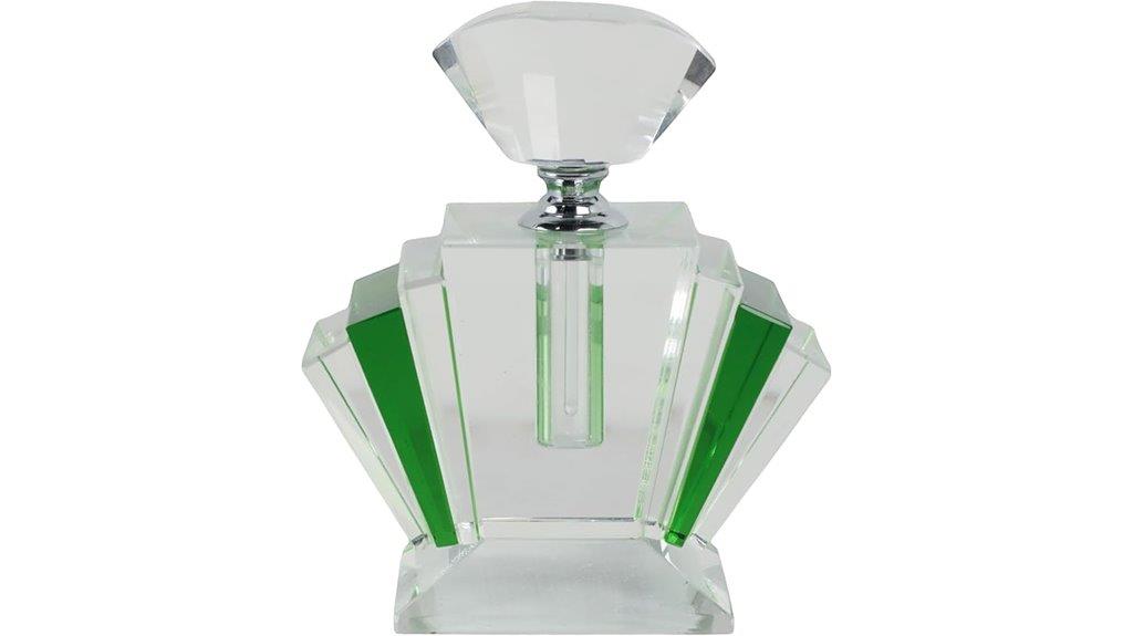 elegant crystal perfume bottle