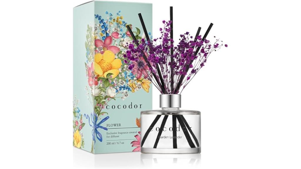 elegant flower reed diffuser