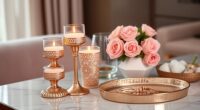 elegant rose gold decor