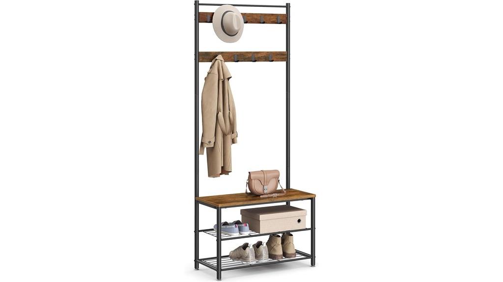 entryway organizer with shoe storage
