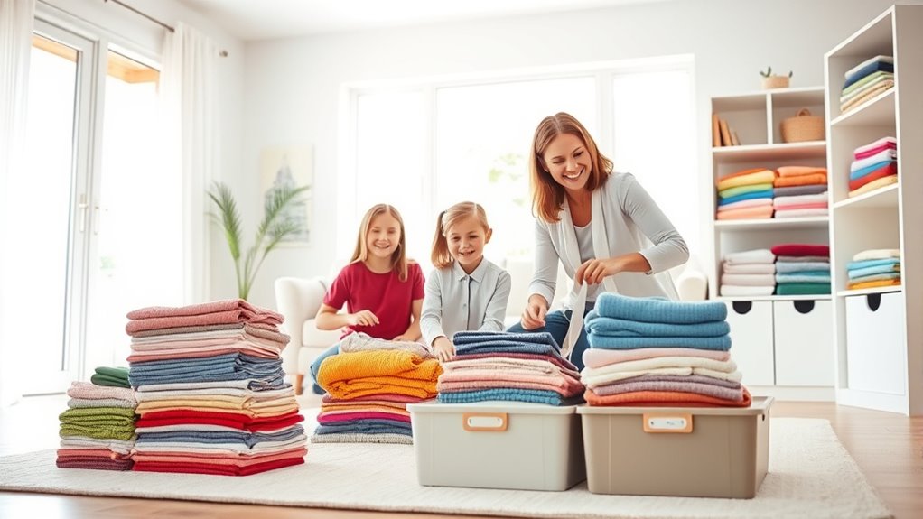 evaluating family home decluttering