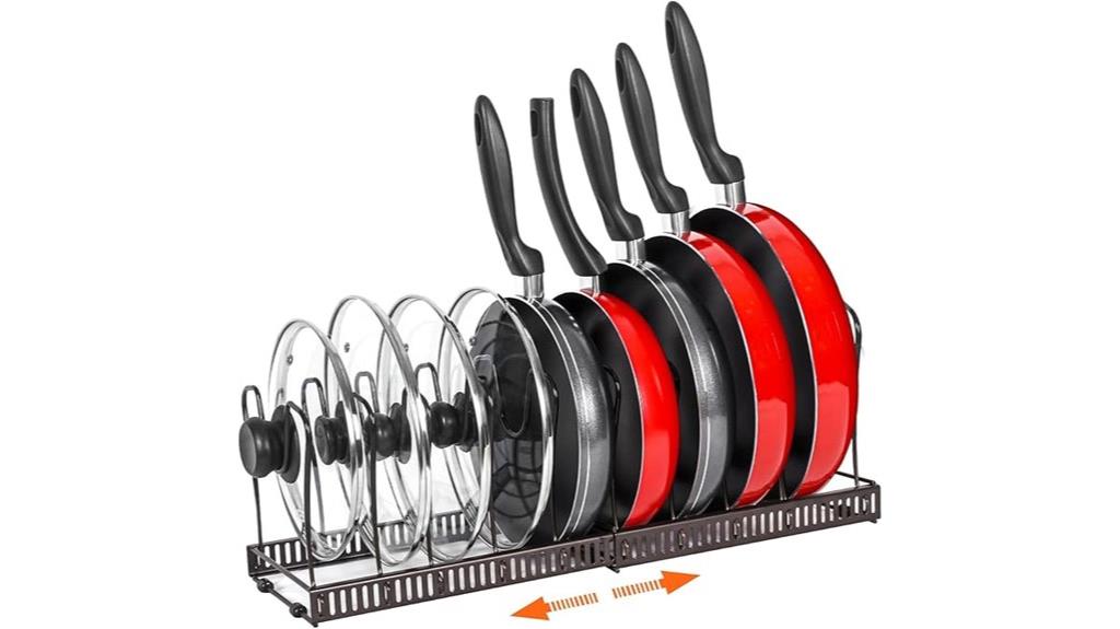 expandable kitchen pot rack