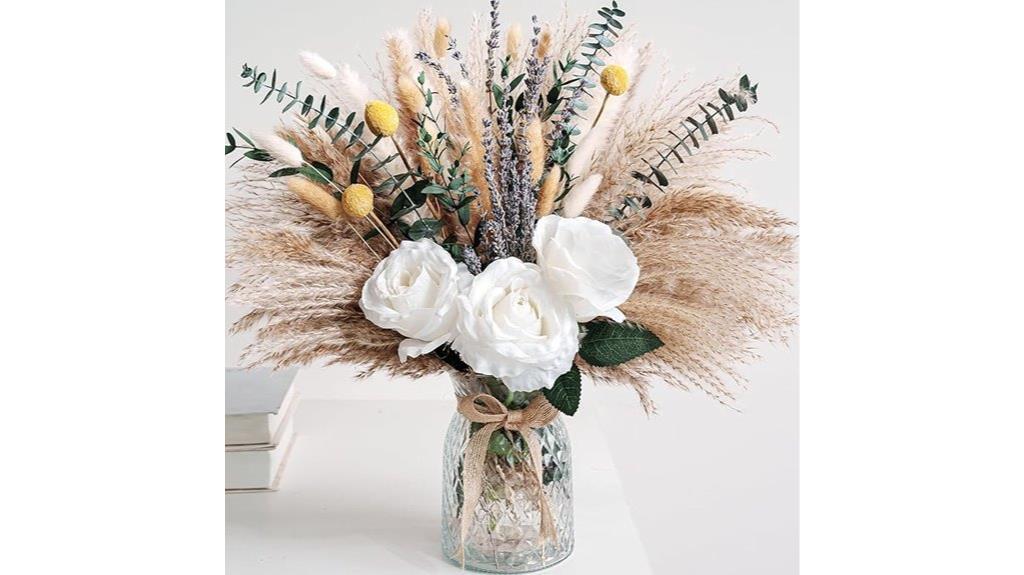 fake floral vase centerpiece