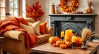 fall themed cozy home accents