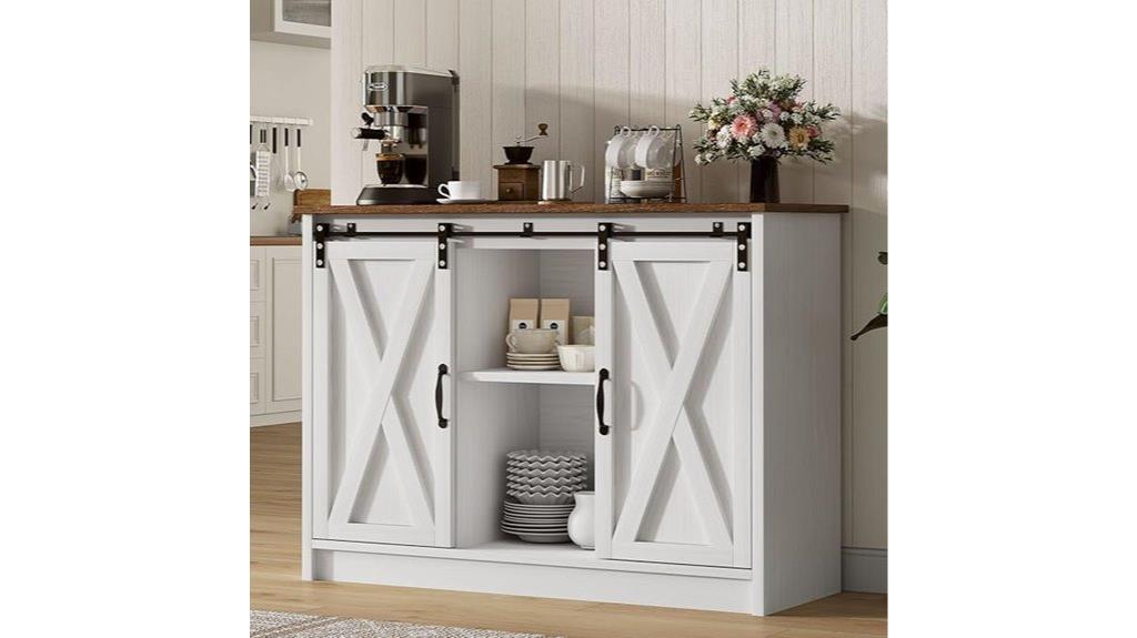 farmhouse coffee bar doors