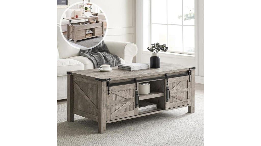 farmhouse lift top coffee table