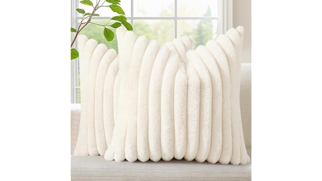 faux fur fall pillow