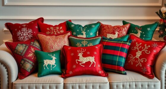 festive holiday pillow selections