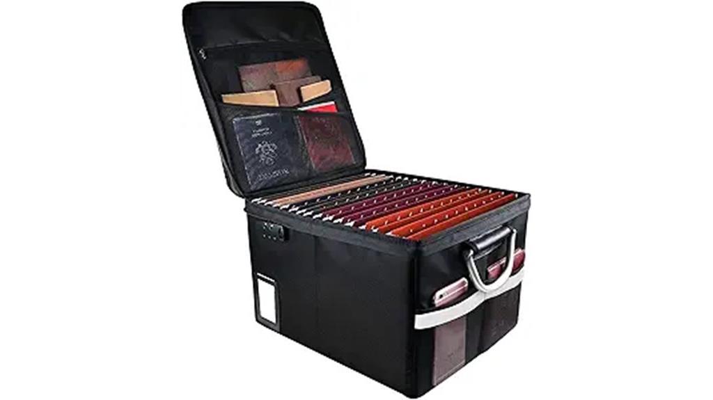fireproof locking document box