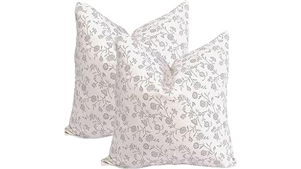 floral pillow cover set