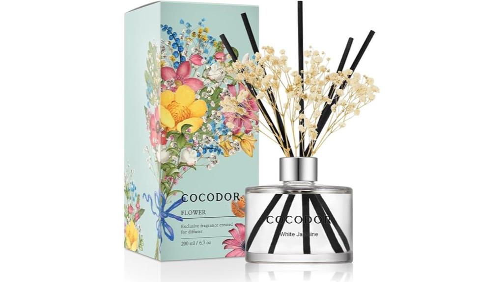 flower reed diffuser set