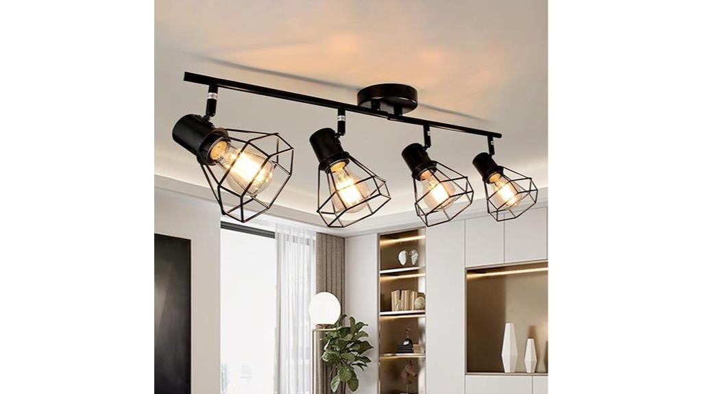 four light ceiling track kit