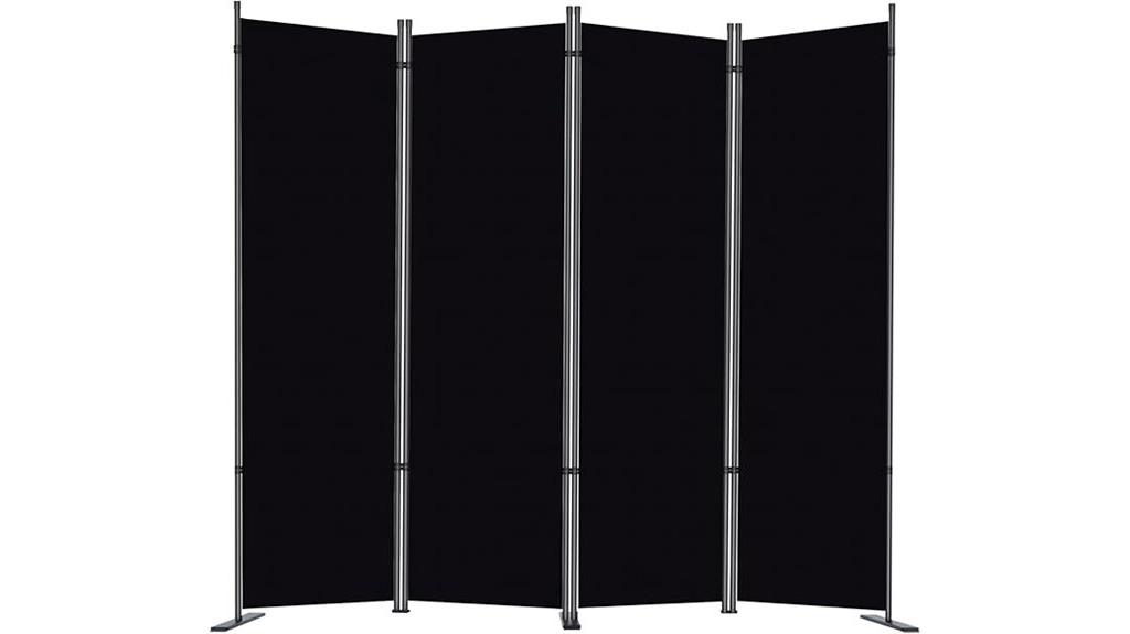 four panel folding privacy divider