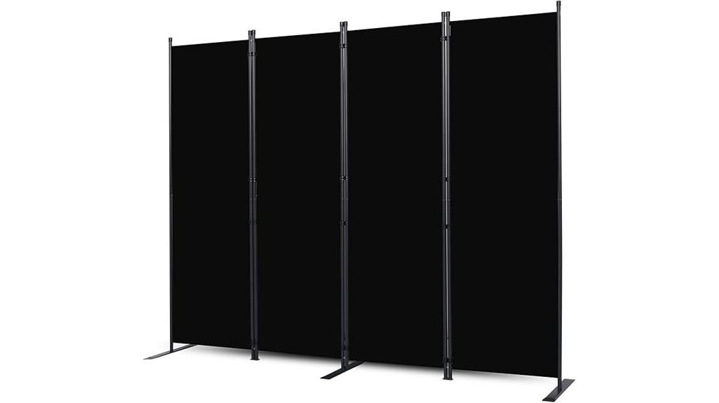 four panel folding privacy screen