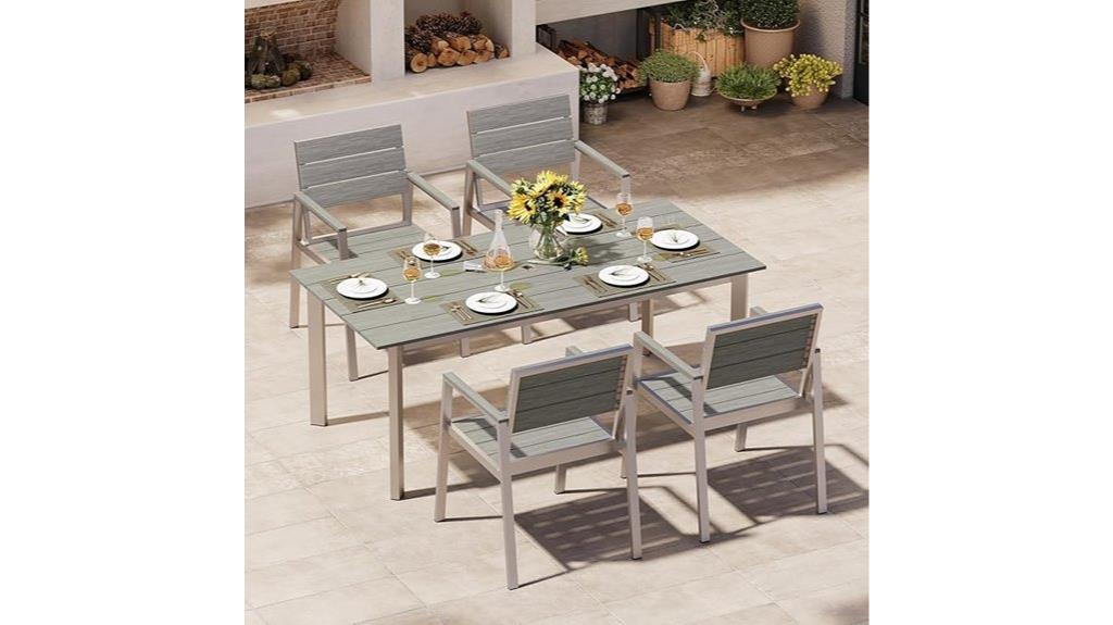 four person outdoor dining set