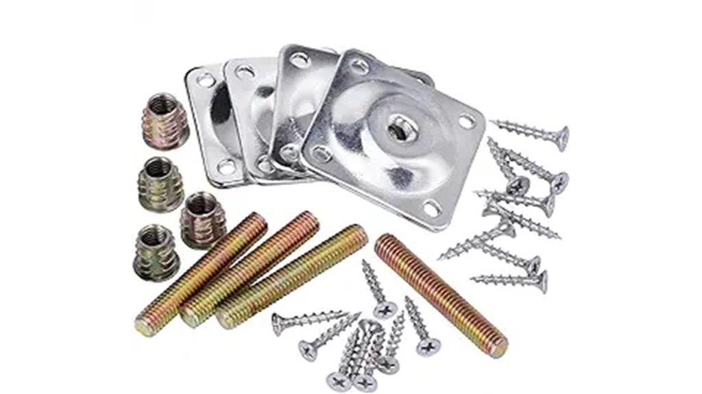 four piece sofa leg plates