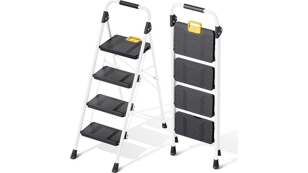 four step foldable ladder