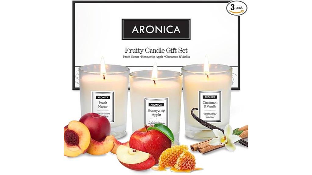 fruit scented candle gift