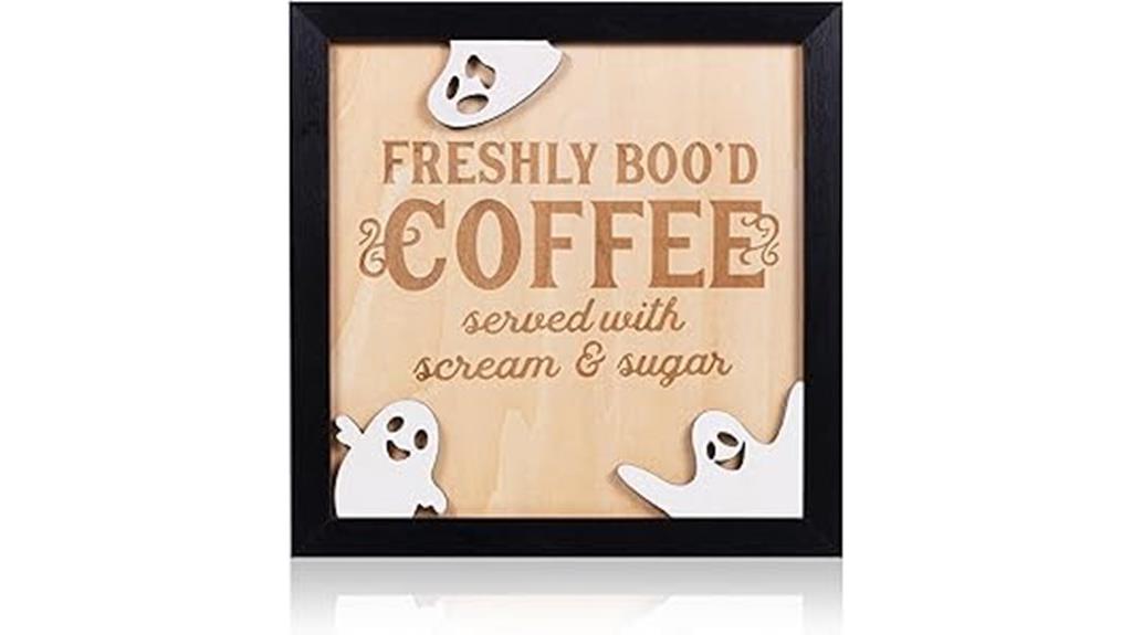 funny halloween coffee signs