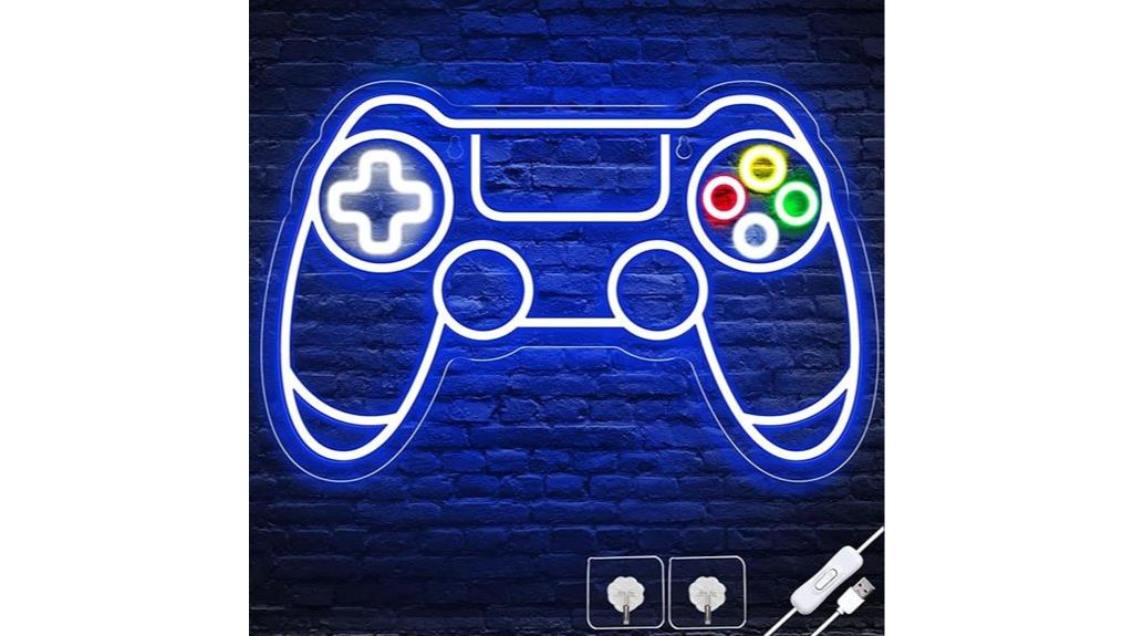 gaming room neon sign