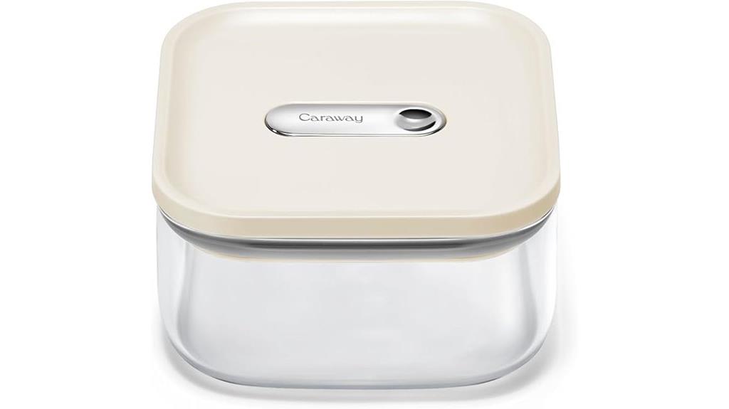 glass 1 quart food container