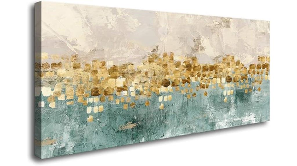 gold abstract modern canvas