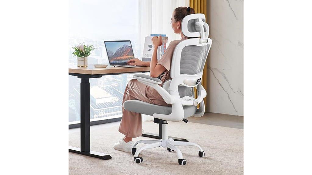 grey ergonomic mesh chair