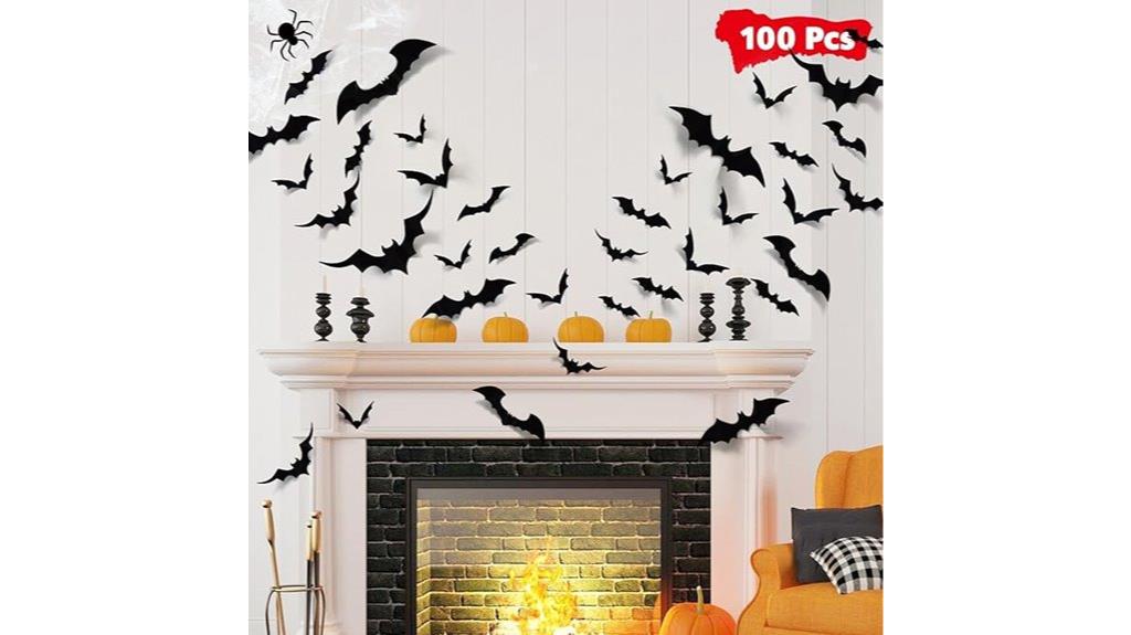 halloween bats wall decor