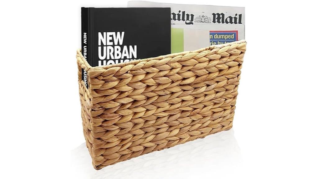 handcrafted woven storage basket