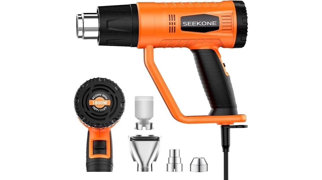 heavy duty heat gun with dual settings