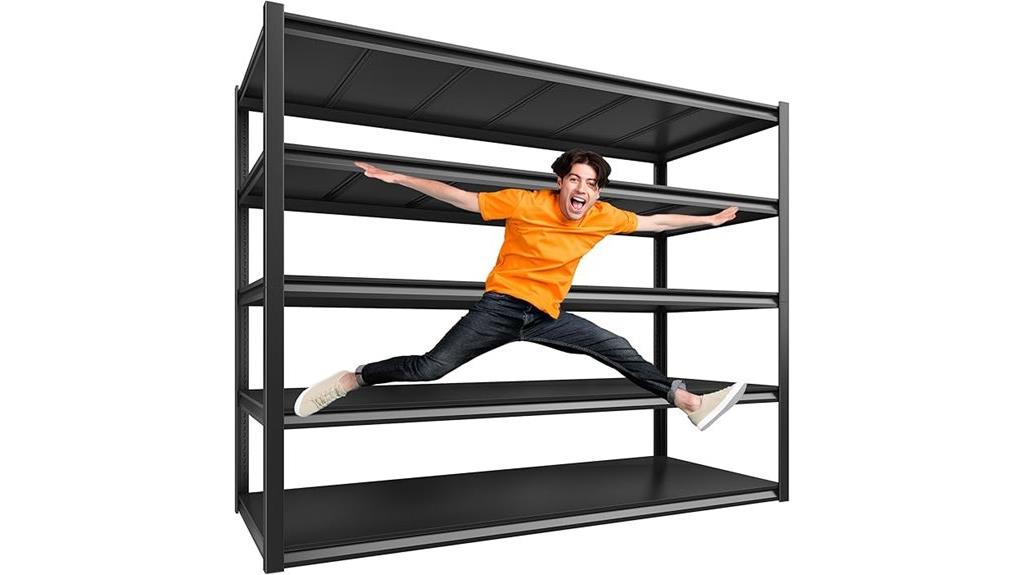 heavy duty metal garage shelving