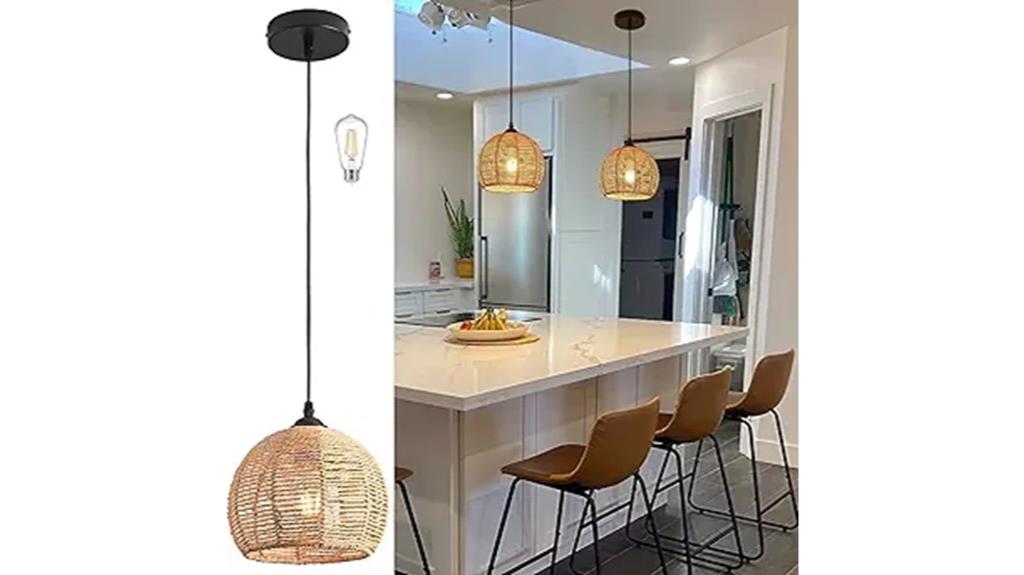 hemp rope pendant light