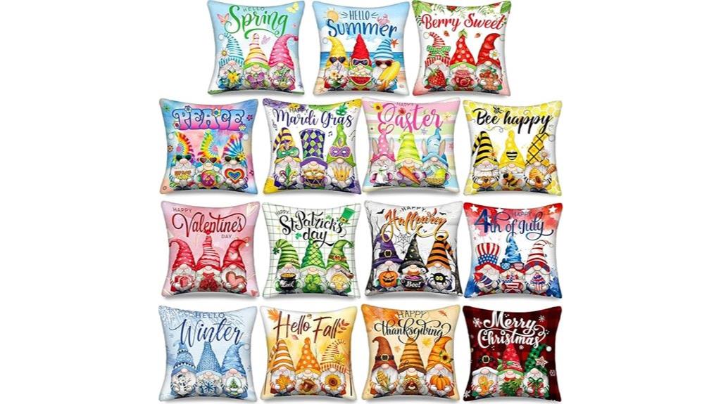 holiday gnome pillow set