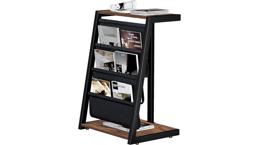 iron storage bookstand