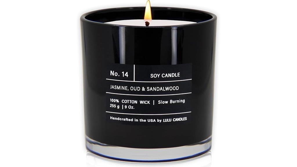 jasmine oud sandalwood candle