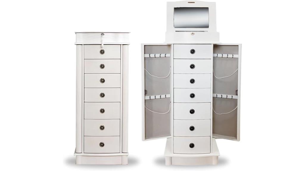 jewelry cabinet with mirror