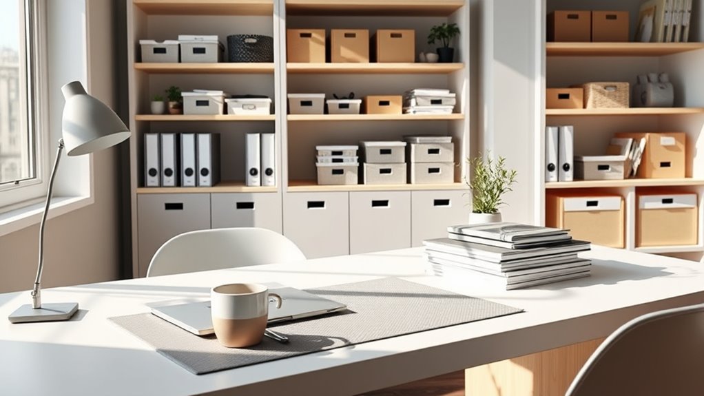 keep desk clean and organized