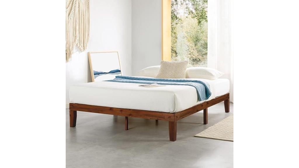 king espresso wooden bed