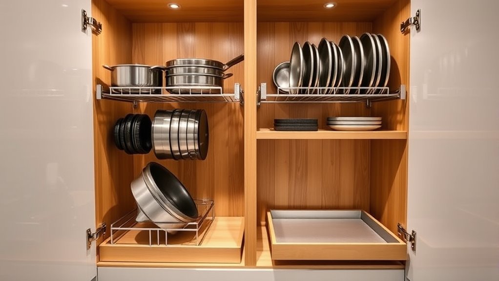 kitchen cabinet organizer ideas