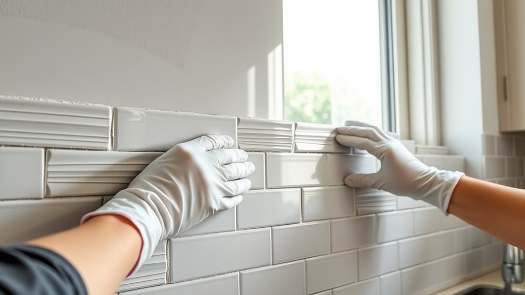 kitchen tile backsplash installation