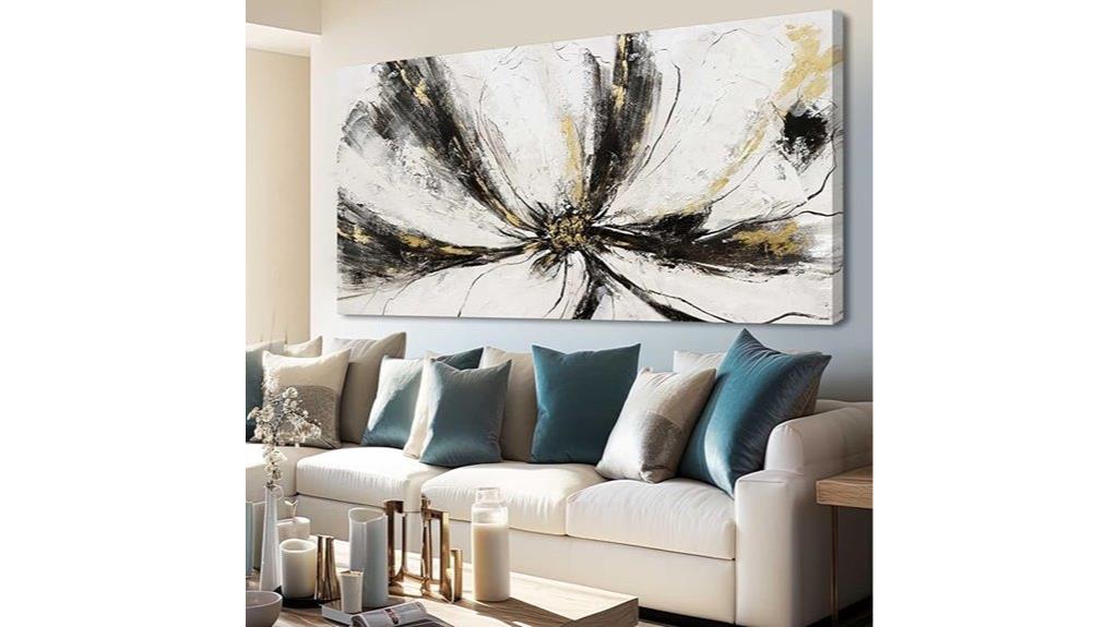 large black white art