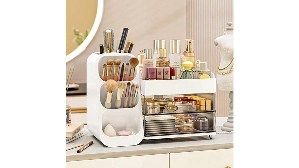 large capacity makeup organizer