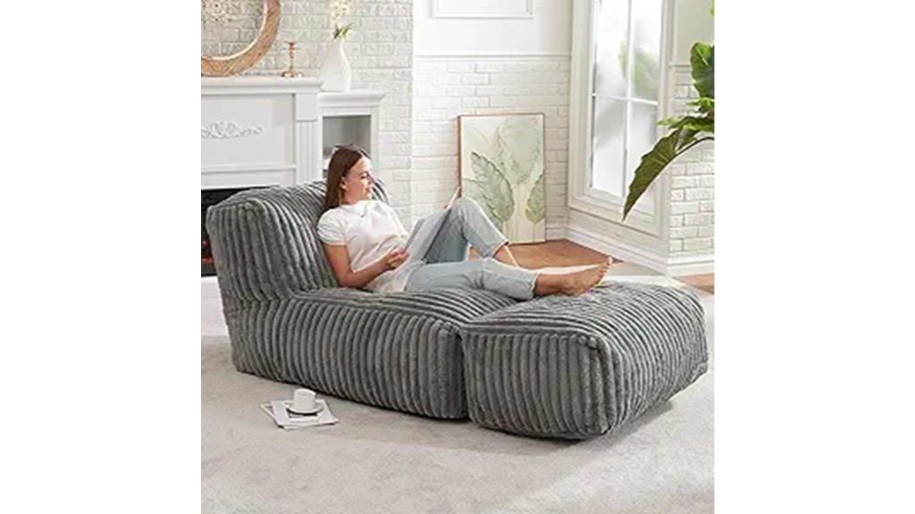 large memory foam bean bag